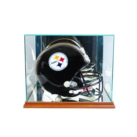 Perfect Cases Perfect Cases FBHR-W Rectangle Football Helmet Display Case; Walnut FBHR-W